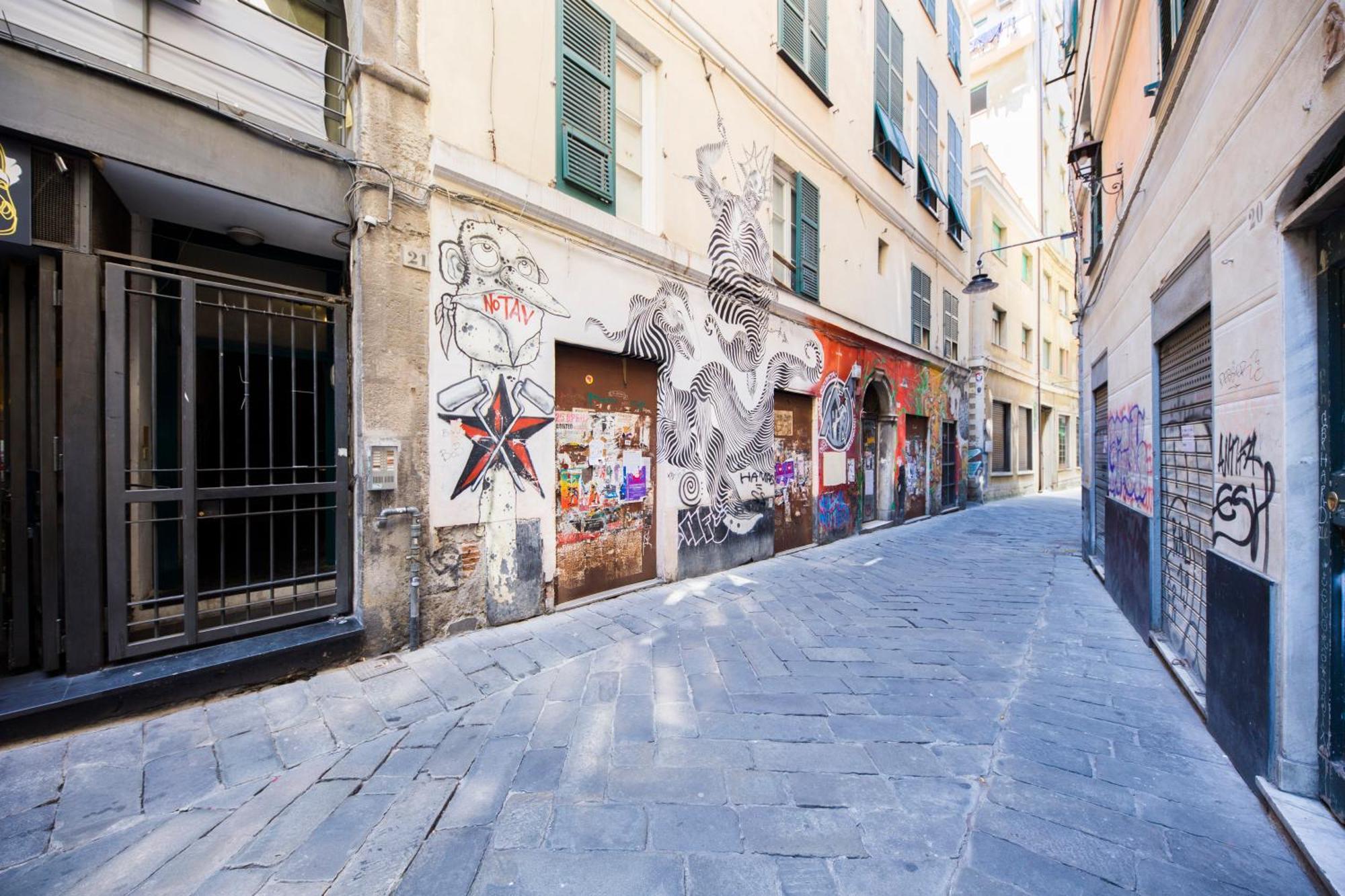 Loft La Citta Vecchia Lägenhet Genua Exteriör bild