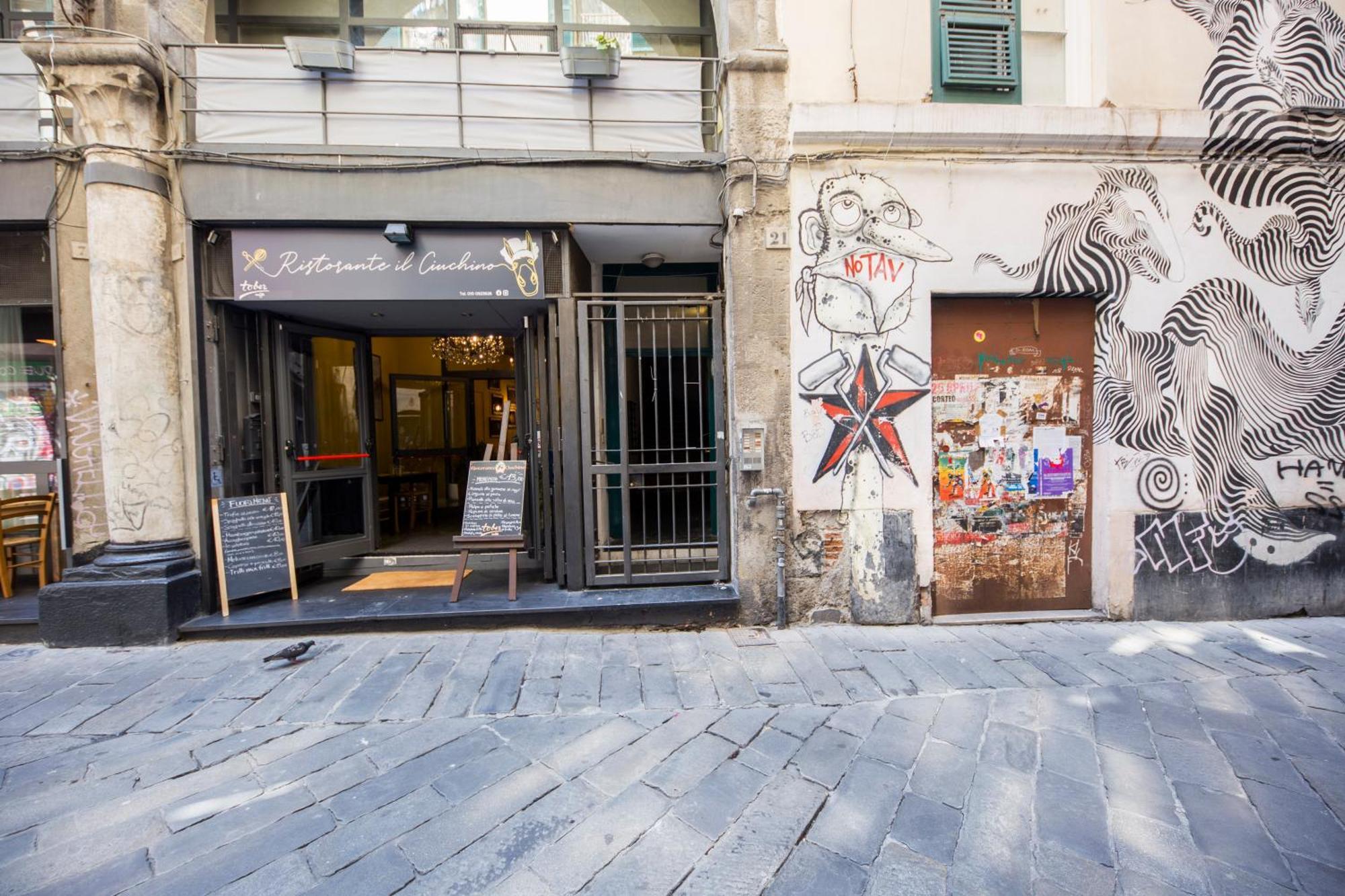 Loft La Citta Vecchia Lägenhet Genua Exteriör bild